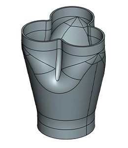 摩托车三通排气管