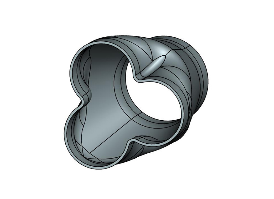 摩托车三通排气管