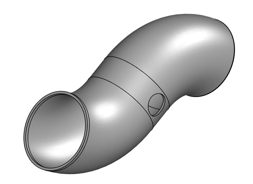 不锈钢汽车弯头链接管