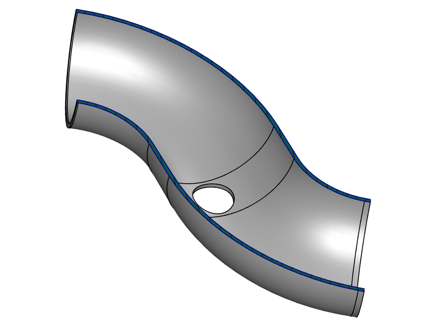 不锈钢汽车弯头链接管