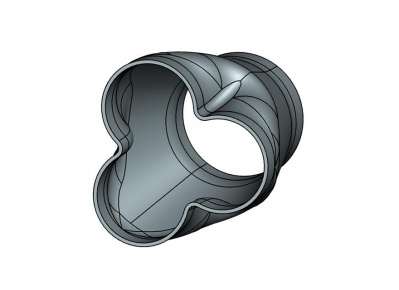 摩托车三通排气管